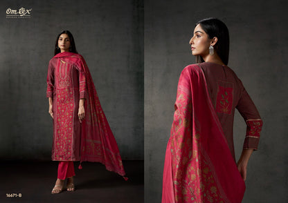 Ira Omtex Russian Silk Pant Style Suits Exporter Ahmedabad