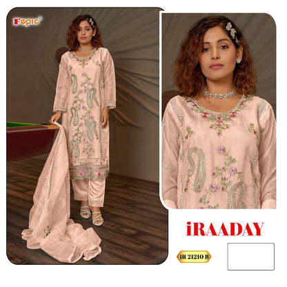 Iraaday Ir 21210 Fepic Organza Pakistani Salwar Suits Wholesaler Ahmedabad