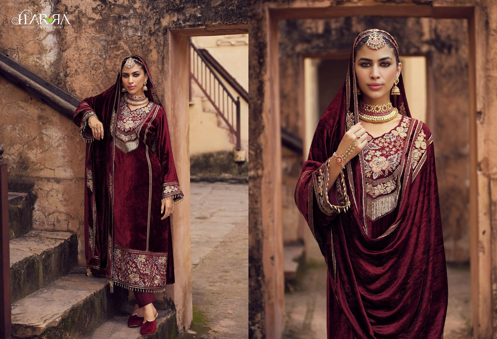 Iraaya Harra Velvet Suits Manufacturer India