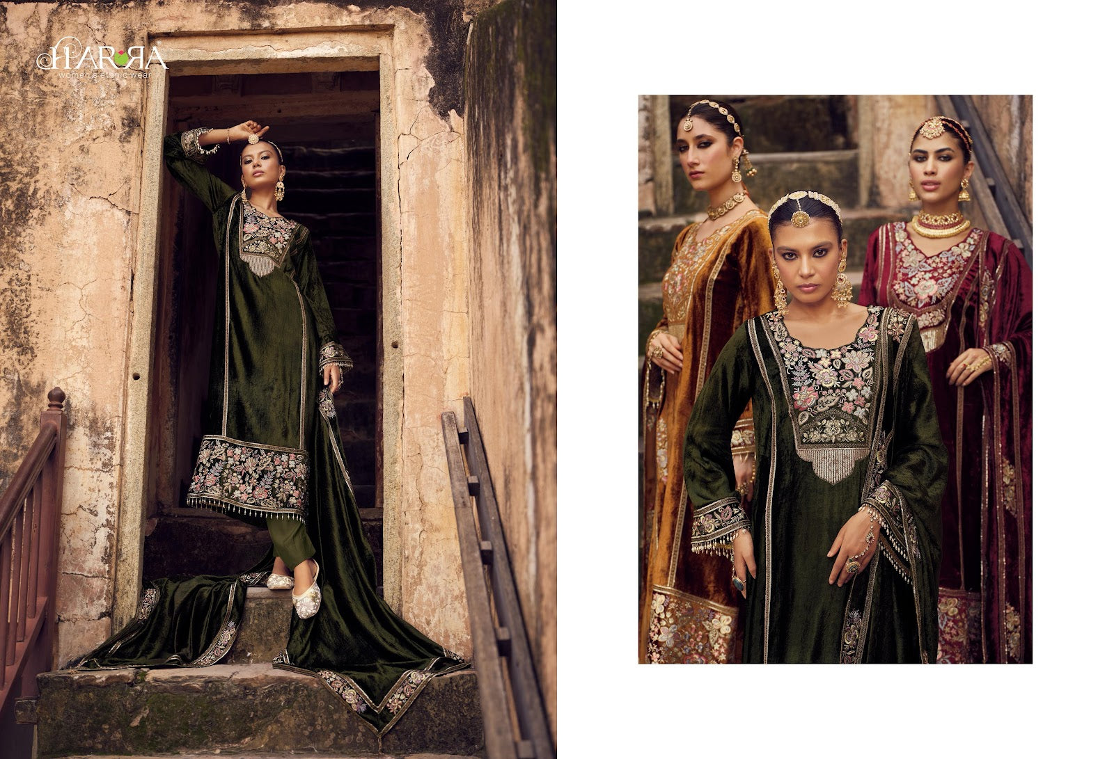Iraaya Harra Velvet Suits Manufacturer India
