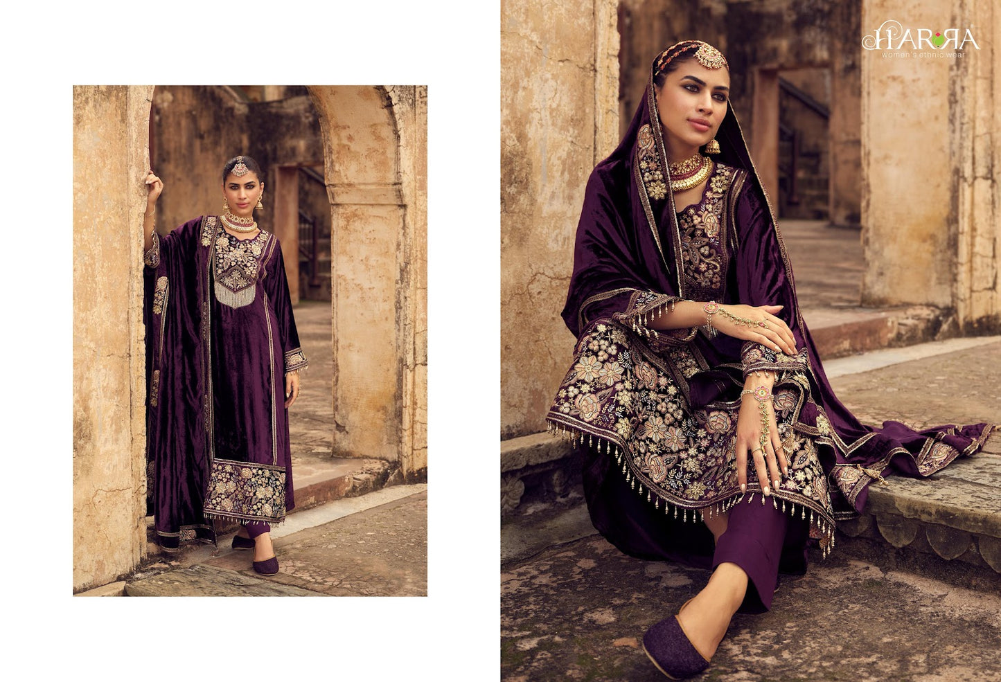 Iraaya Harra Velvet Suits Manufacturer India