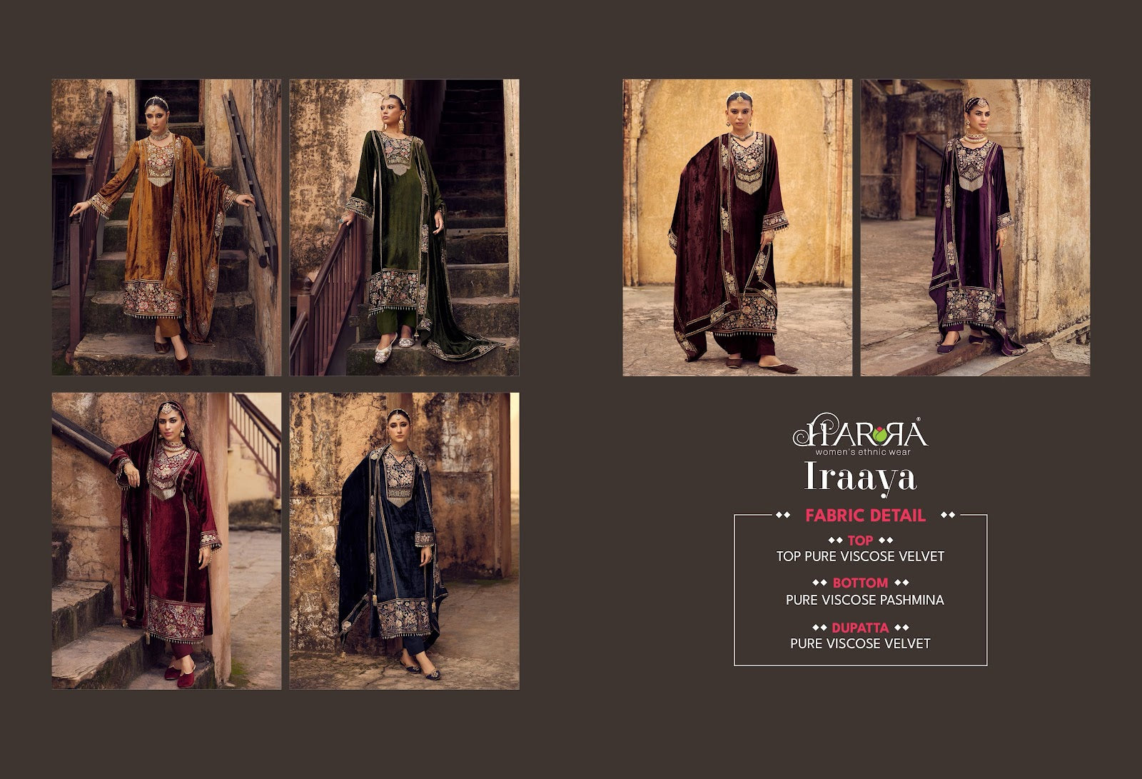 Iraaya Harra Velvet Suits Manufacturer India