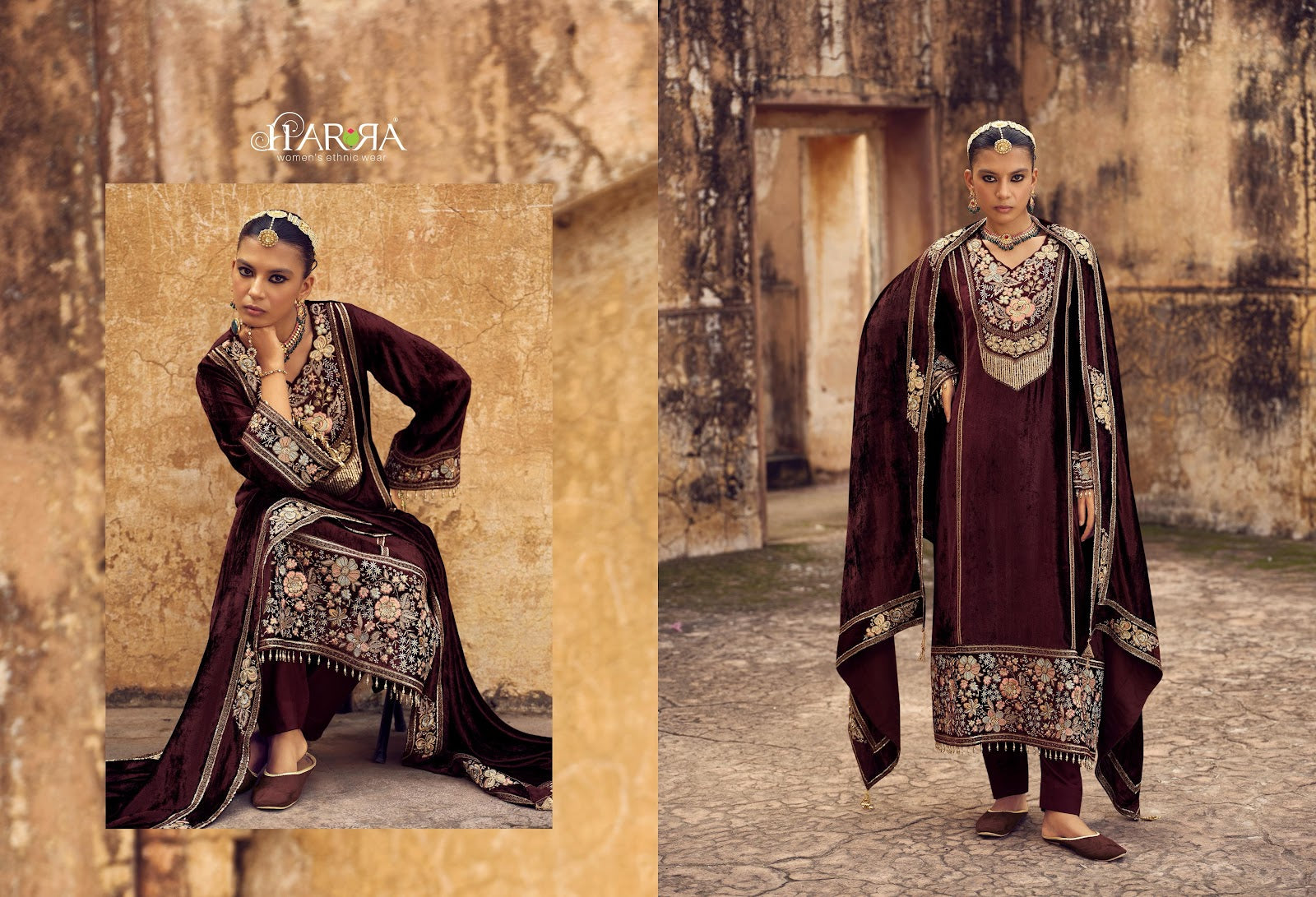 Iraaya Harra Velvet Suits Manufacturer India
