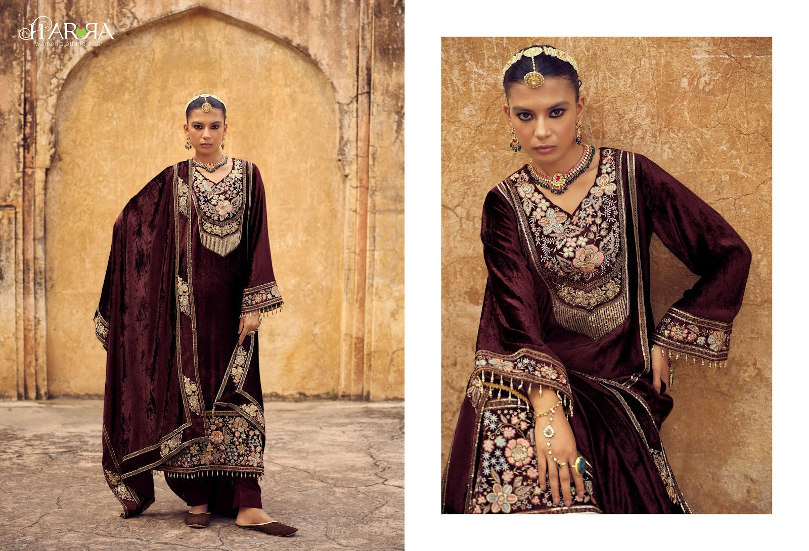 Iraaya Harra Velvet Suits Manufacturer India