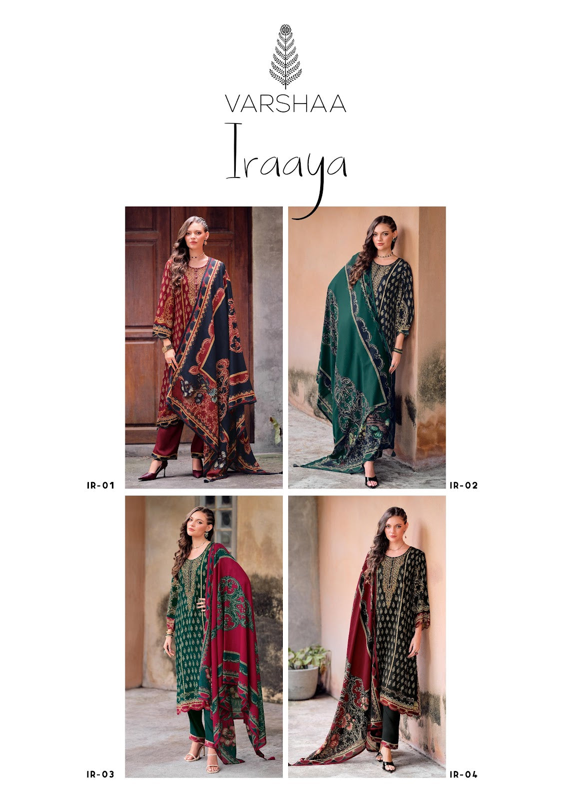 Iraaya Varshaa Modal Cotton Pant Style Suits Manufacturer India