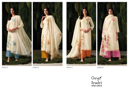 Iradri Ganga Woven Linen Plazzo Style Suits Wholesale