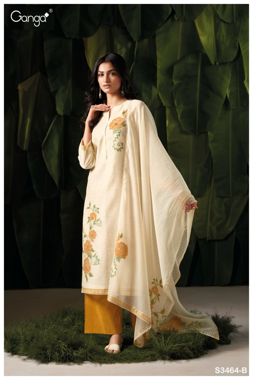 Iradri Ganga Woven Linen Plazzo Style Suits Wholesale