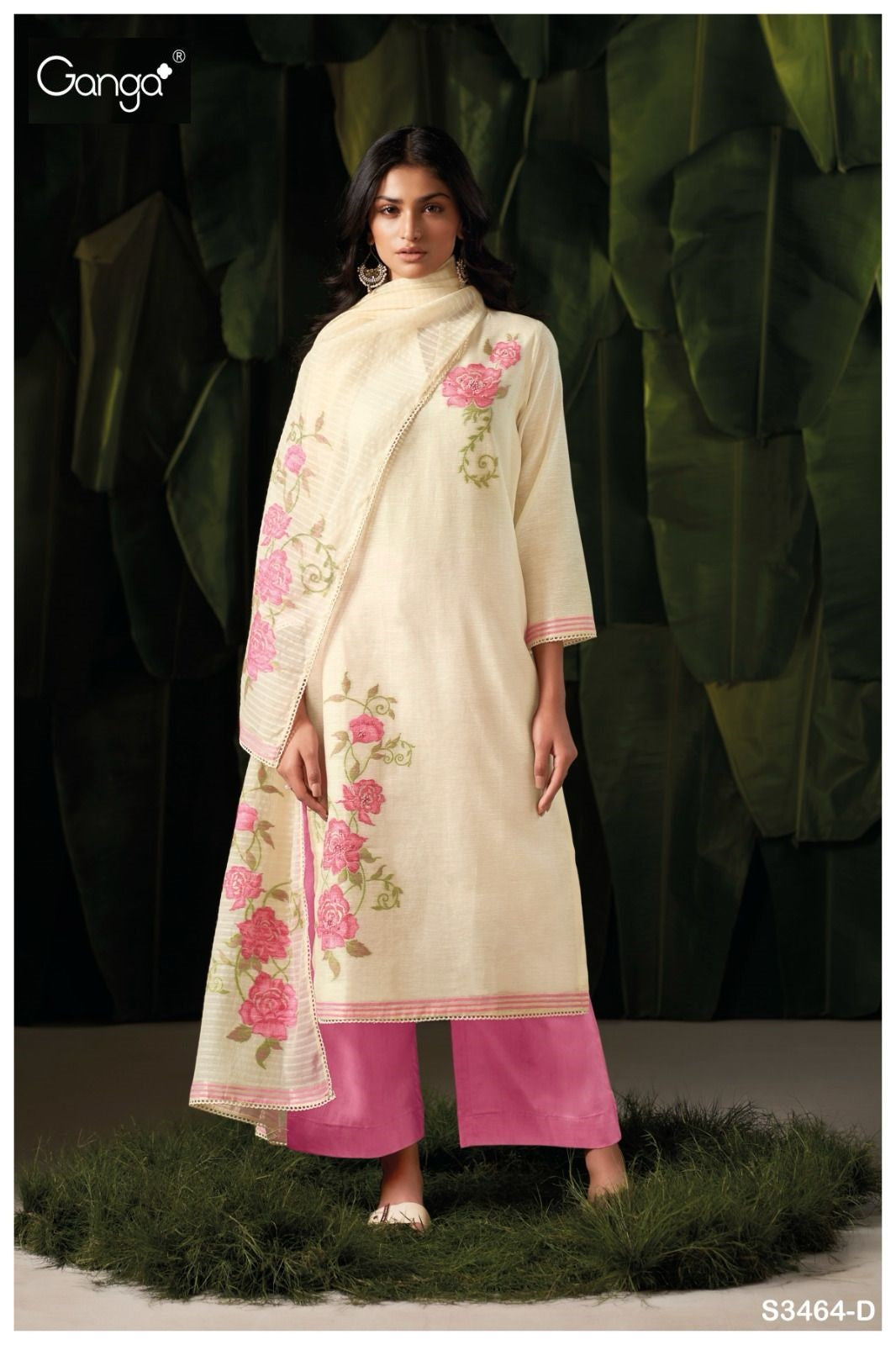 Iradri Ganga Woven Linen Plazzo Style Suits Wholesale