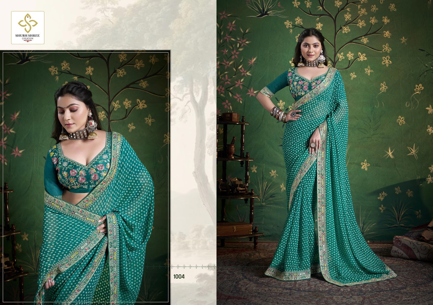 Iragai Shubh Shree Georgette Sarees Wholesale Price