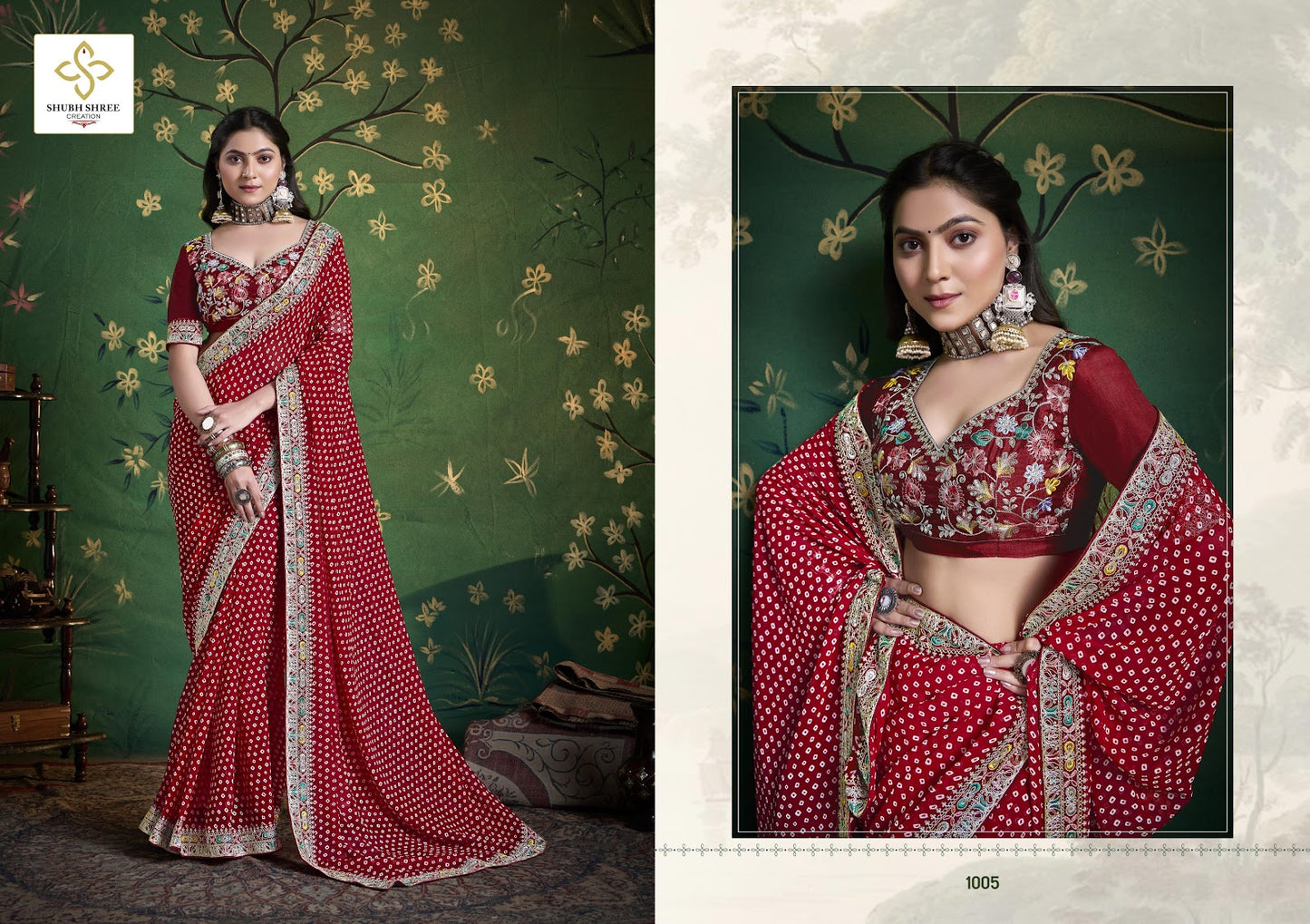 Iragai Shubh Shree Georgette Sarees Wholesale Price