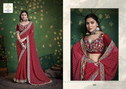 Iragai Shubh Shree Georgette Sarees Wholesale Price