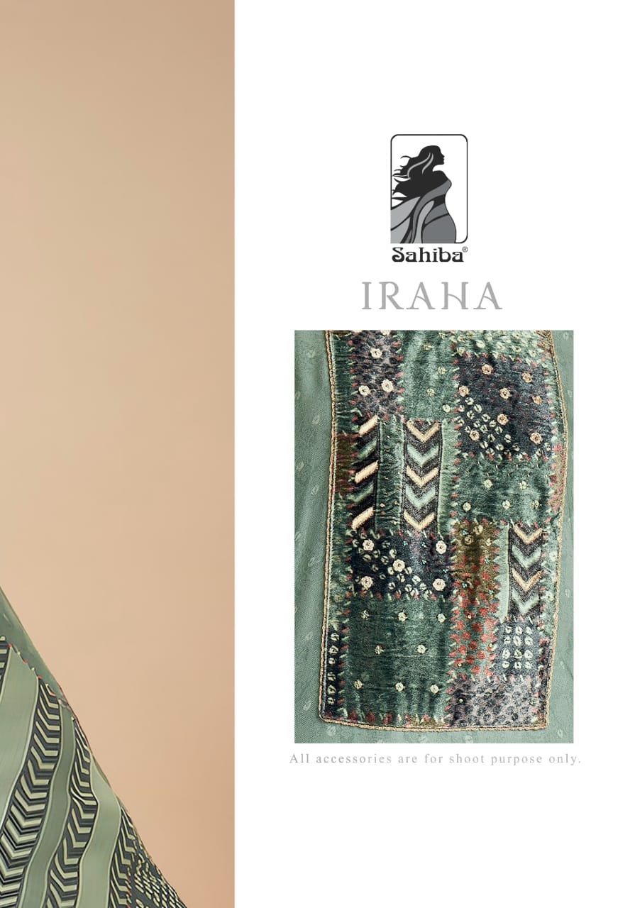 Iraha Sahiba Staple Twill Pashmina Suits Exporter Gujarat