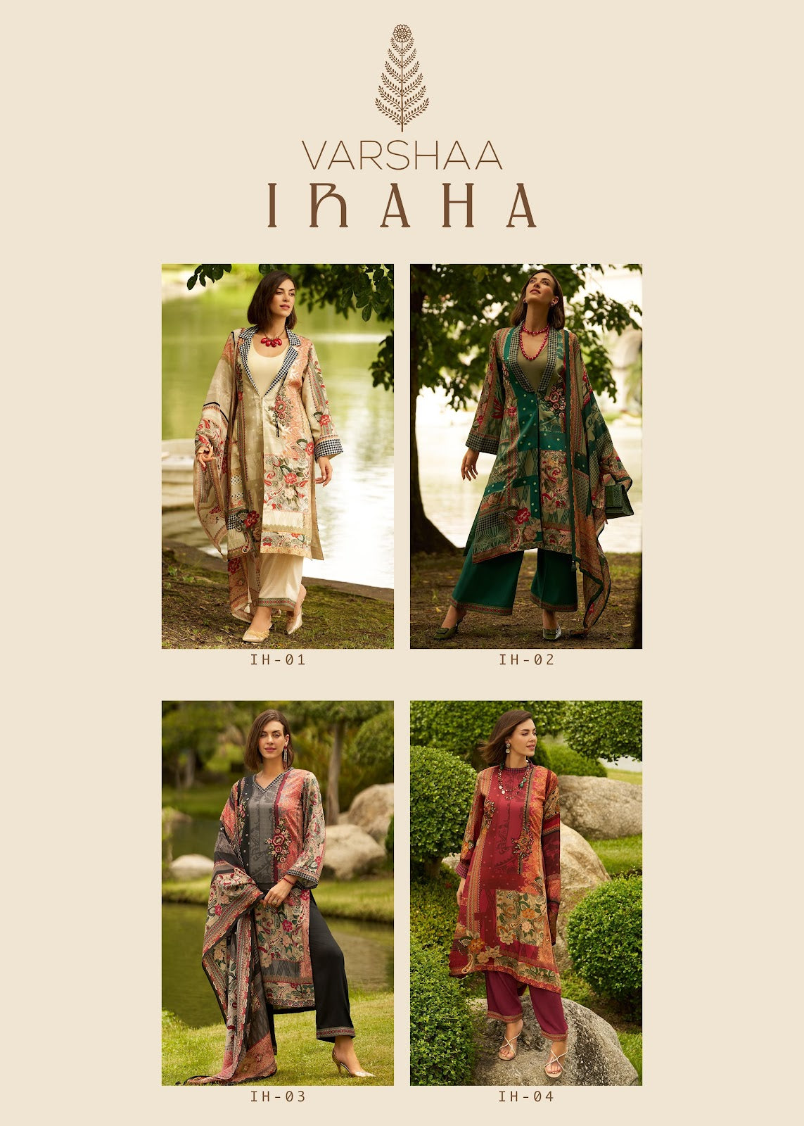 Iraha Varsha Fashions Viscose Pashmina Suits Exporter