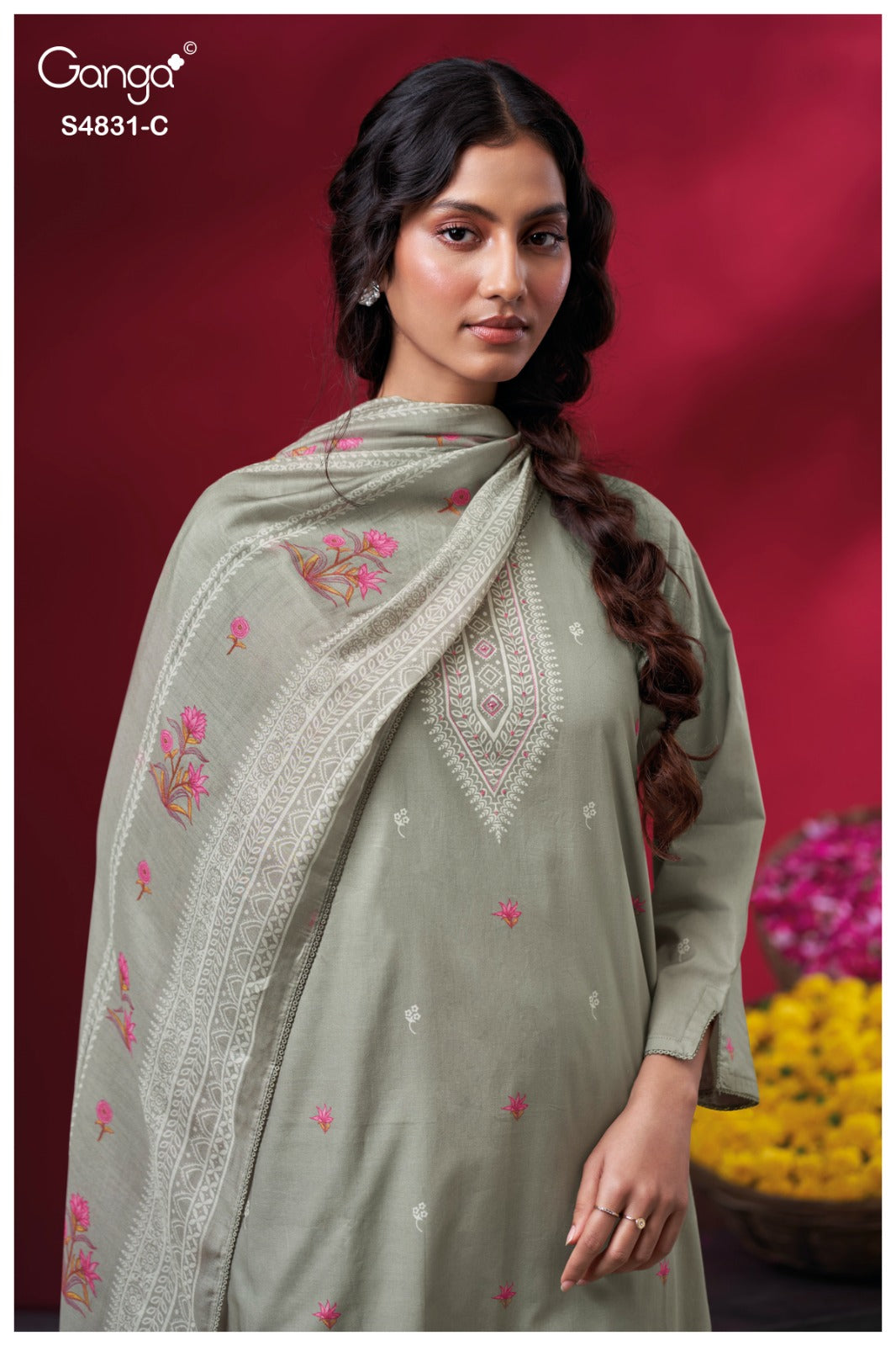 Iramika S4831 Ganga Cotton Plazzo Style Suits Wholesaler Gujarat