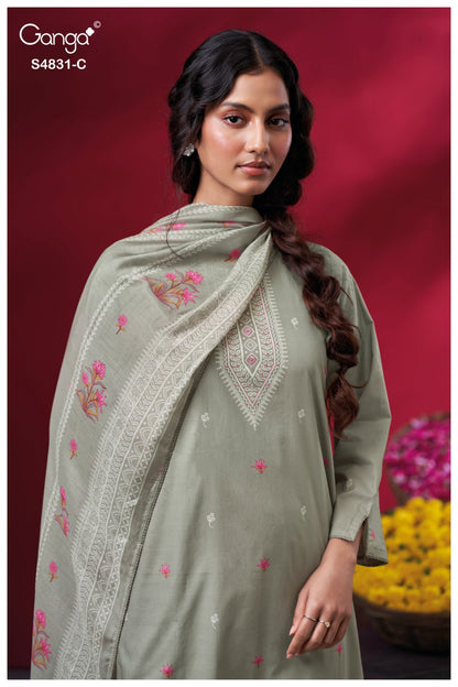 Iramika S4831 Ganga Cotton Plazzo Style Suits Wholesaler Gujarat