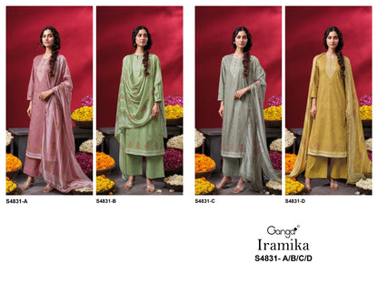 Iramika S4831 Ganga Cotton Plazzo Style Suits Wholesaler Gujarat