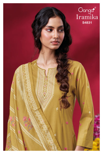 Iramika S4831 Ganga Cotton Plazzo Style Suits Wholesaler Gujarat