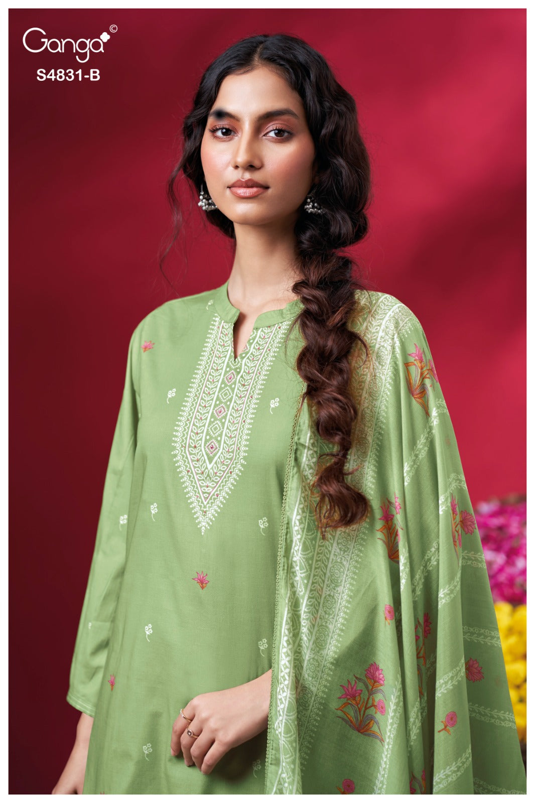 Iramika S4831 Ganga Cotton Plazzo Style Suits Wholesaler Gujarat