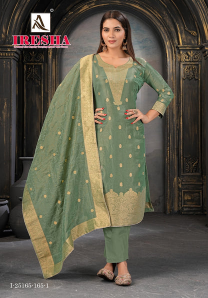 Iresha Alok Viscose Simmer Karachi Salwar Suits Wholesale Rate