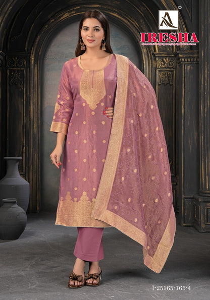 Iresha Alok Viscose Simmer Karachi Salwar Suits Wholesale Rate