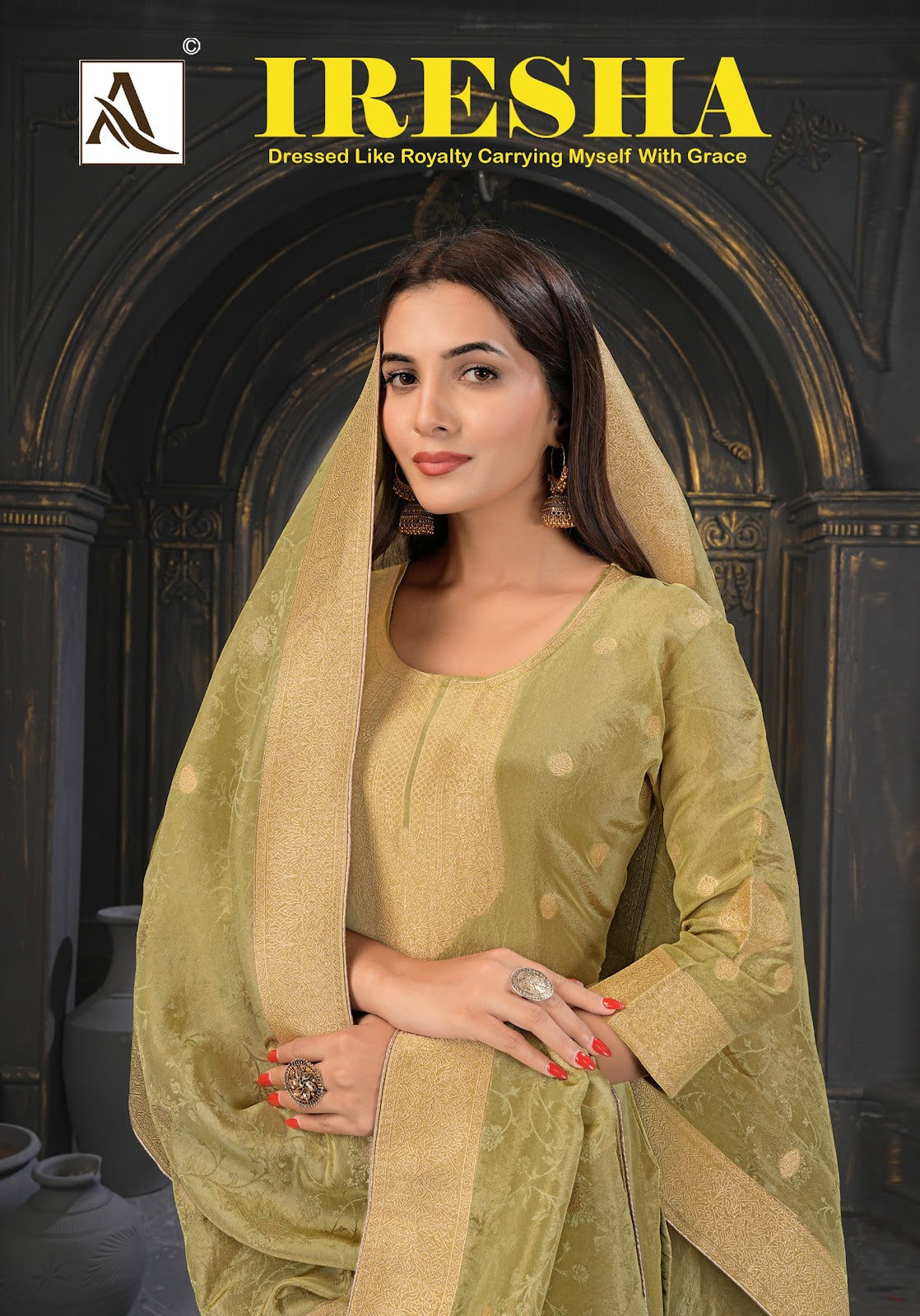 Iresha Alok Viscose Simmer Karachi Salwar Suits Wholesale Rate