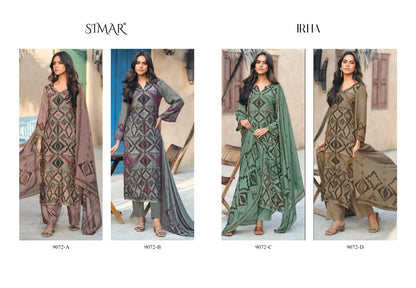 Irha 9072 Simar Viscose Muslin Pant Style Suits Exporter