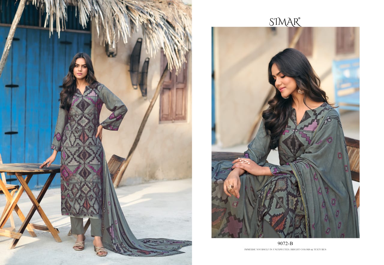 Irha 9072 Simar Viscose Muslin Pant Style Suits Exporter
