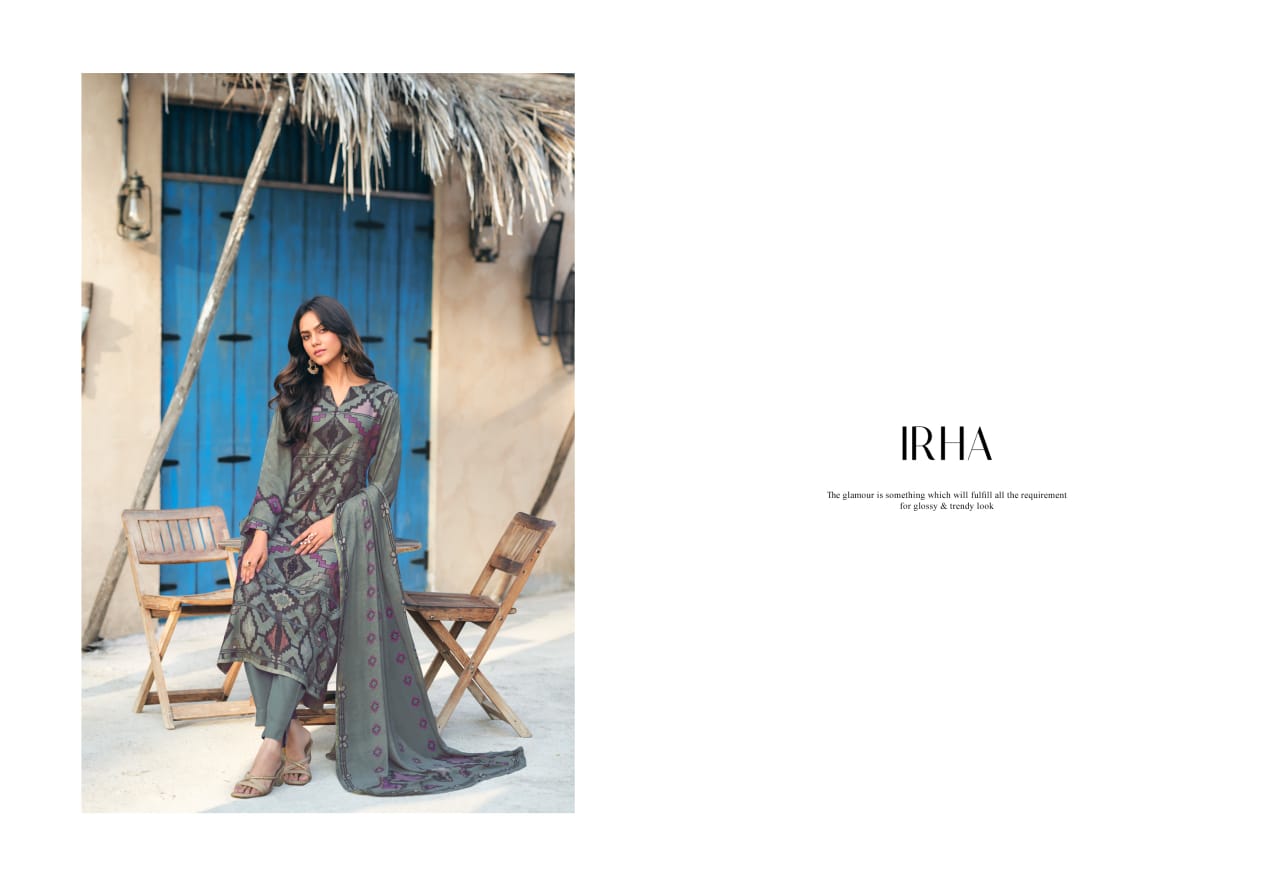 Irha 9072 Simar Viscose Muslin Pant Style Suits Exporter