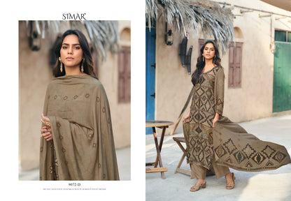 Irha 9072 Simar Viscose Muslin Pant Style Suits Exporter