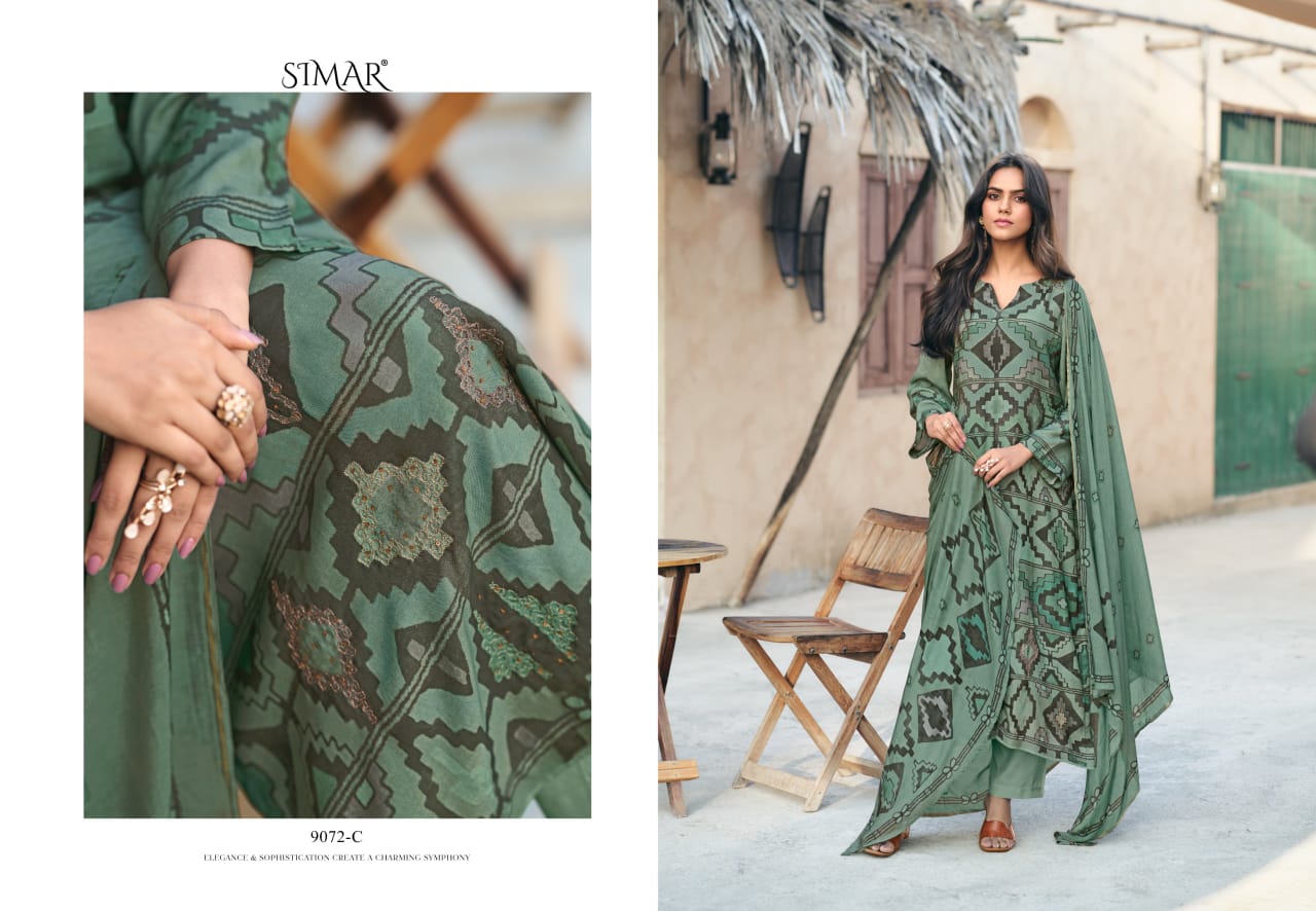 Irha 9072 Simar Viscose Muslin Pant Style Suits Exporter
