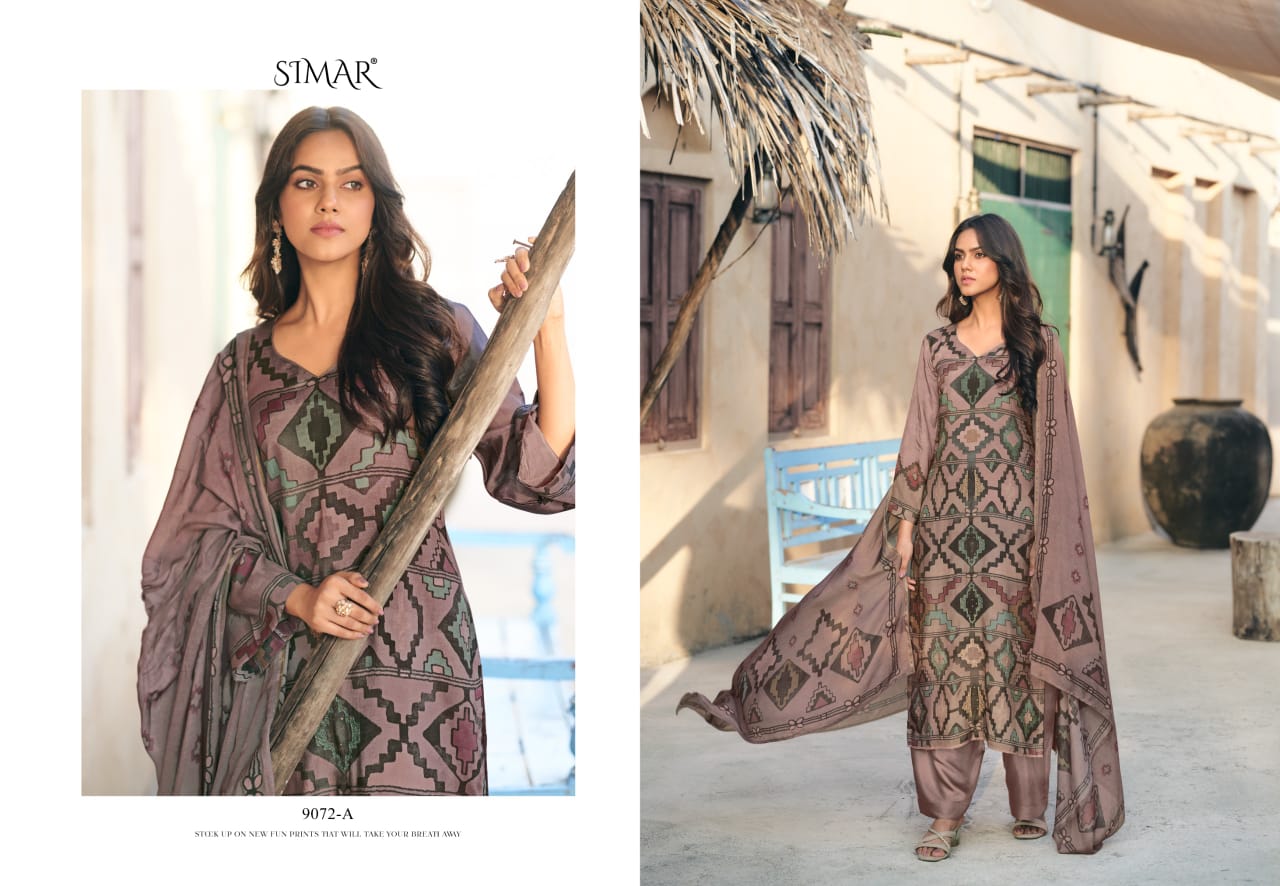 Irha 9072 Simar Viscose Muslin Pant Style Suits Exporter