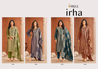 Irha Ibiza Banglori Silk Pant Style Suits Manufacturer Gujarat