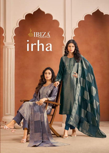 Irha Ibiza Banglori Silk Pant Style Suits Manufacturer Gujarat