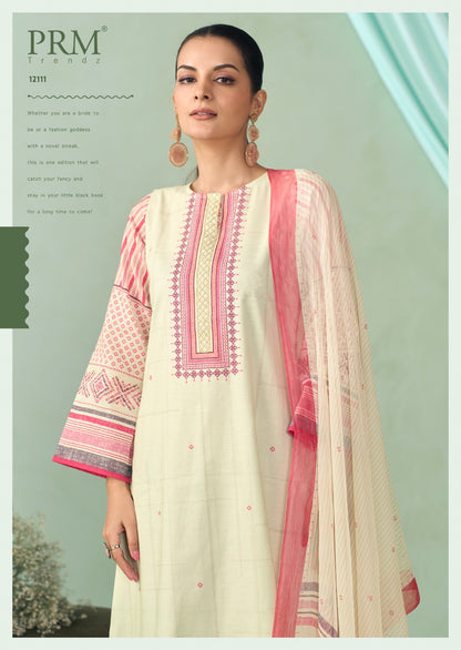 Irha Prm Trendz Pure Cotton Pant Style Suits Wholesale Rate