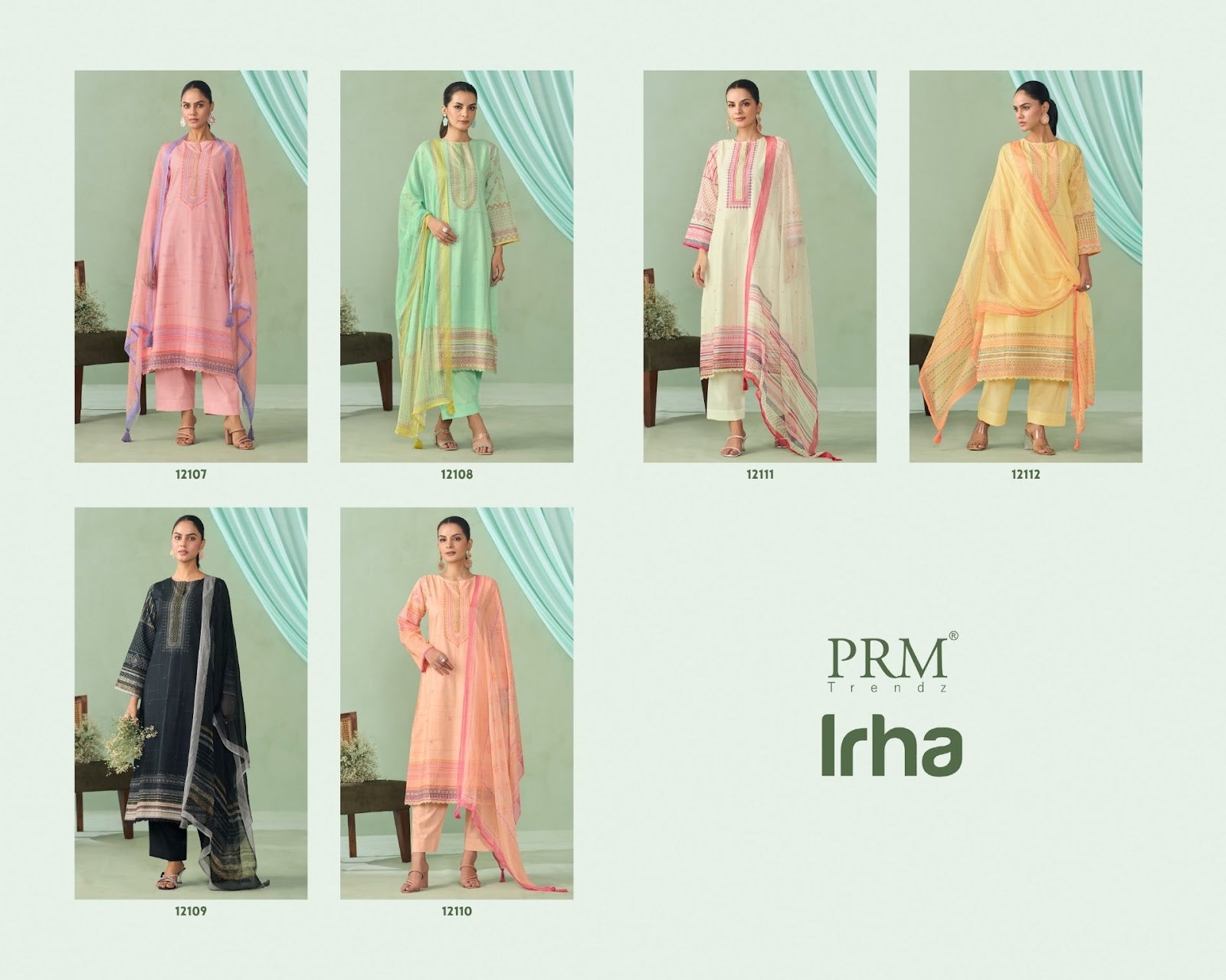 Irha Prm Trendz Pure Cotton Pant Style Suits Wholesale Rate
