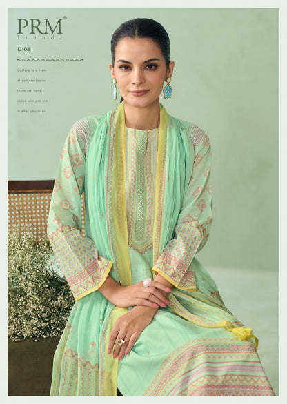 Irha Prm Trendz Pure Cotton Pant Style Suits Wholesale Rate