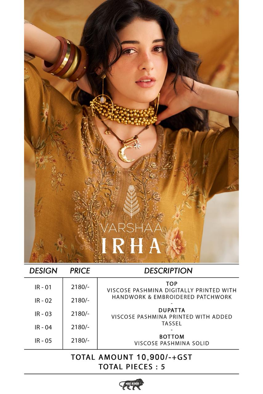 Irha Varshaa Pashmina Suits Supplier India