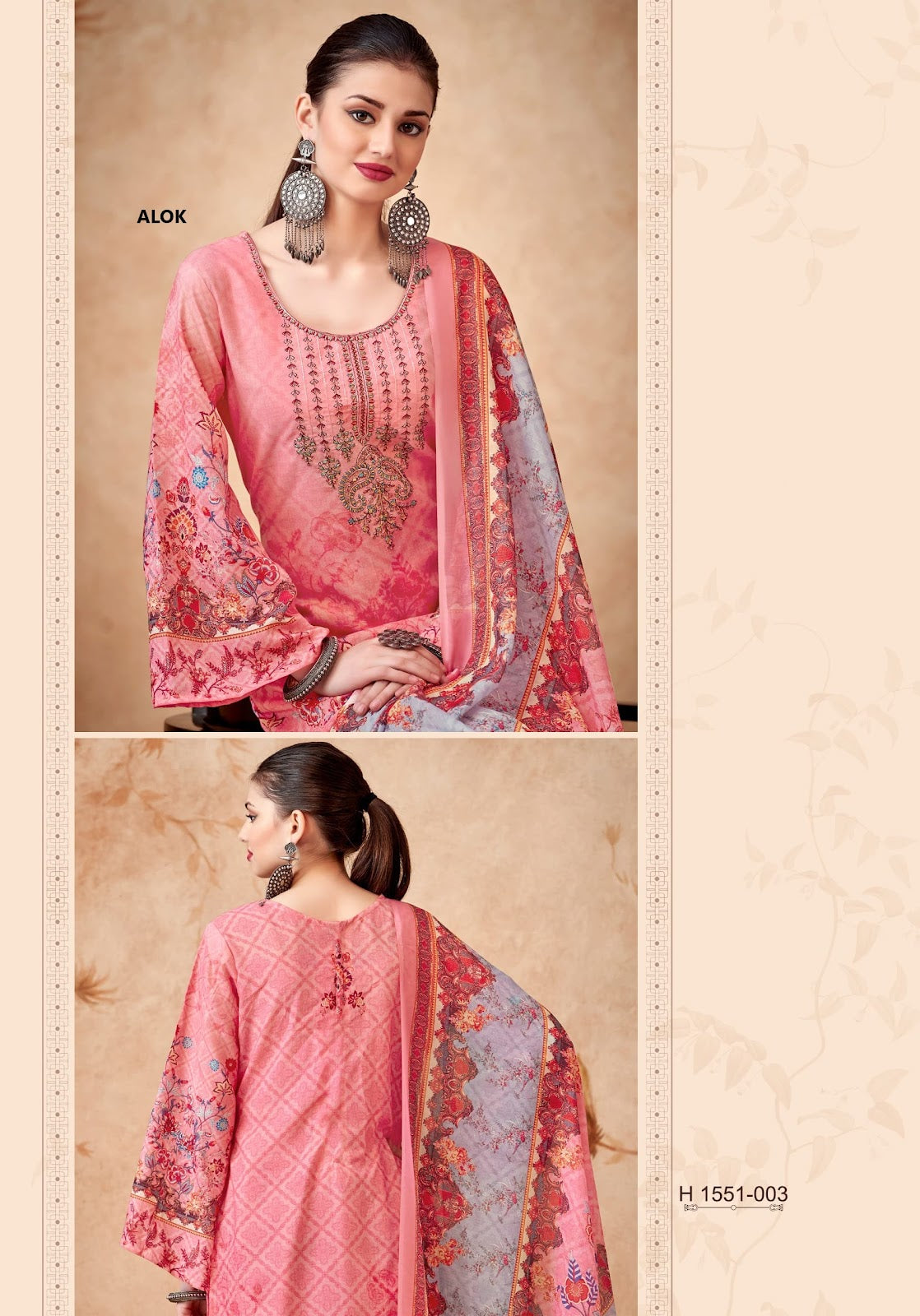 Irha Zia Alok Cotton Karachi Salwar Suits Supplier Gujarat