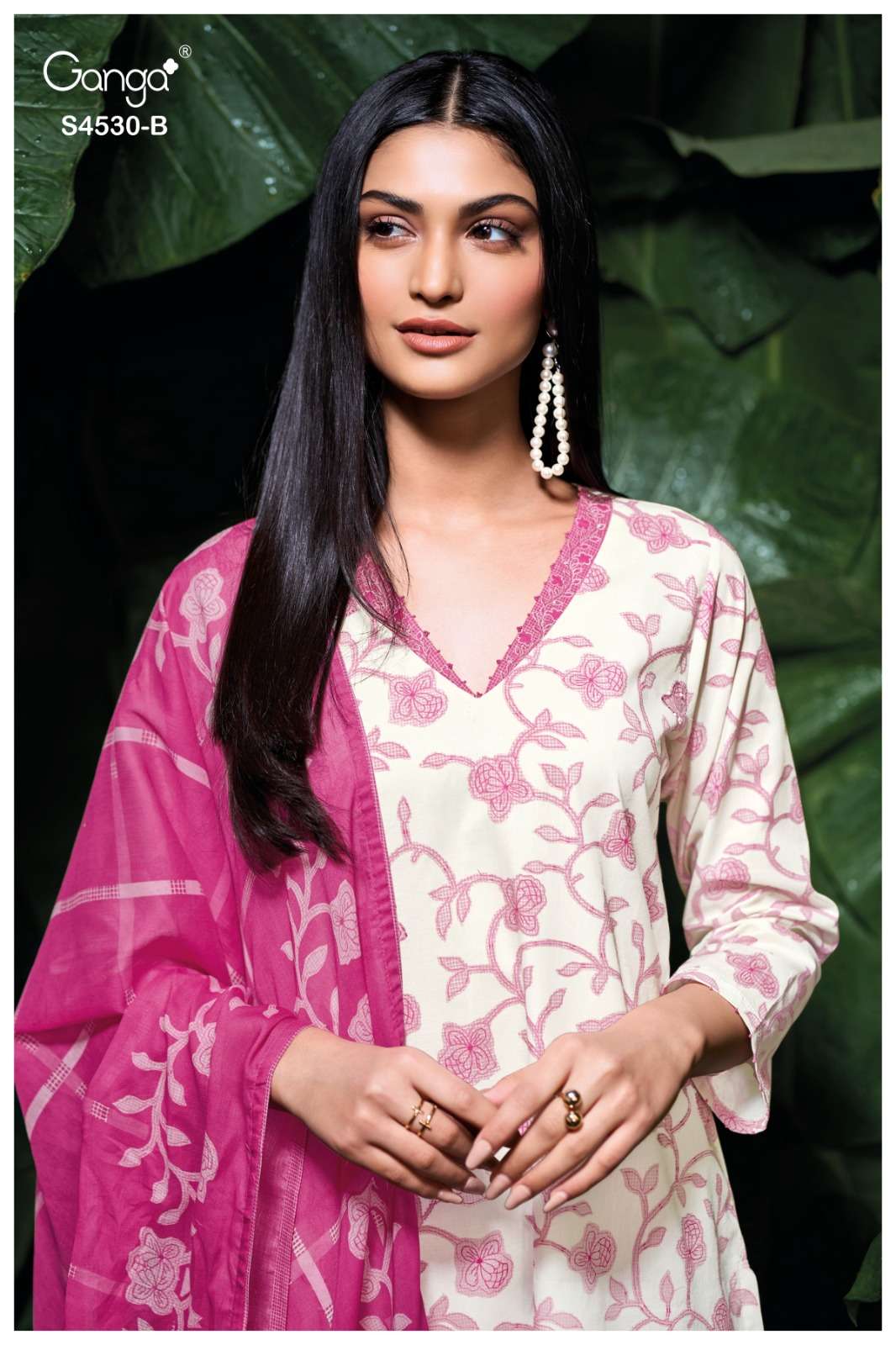 Iria 4530 Ganga Cotton Pant Style Suits Wholesaler Gujarat