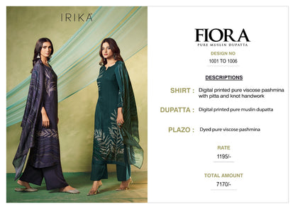 Fiora Irika Pashmina Suits Wholesale Price