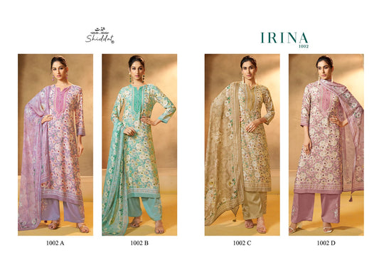 Irina 1002 Shiddat Muslin Pant Style Suits Manufacturer