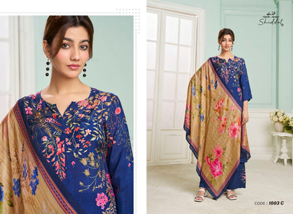 Irina 1003 Shiddat Muslin Pant Style Suits Wholesale Price