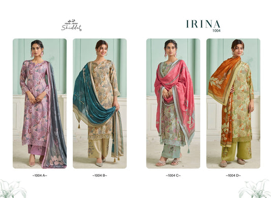 Irina 1004 Shiddat Muslin Pant Style Suits Exporter India
