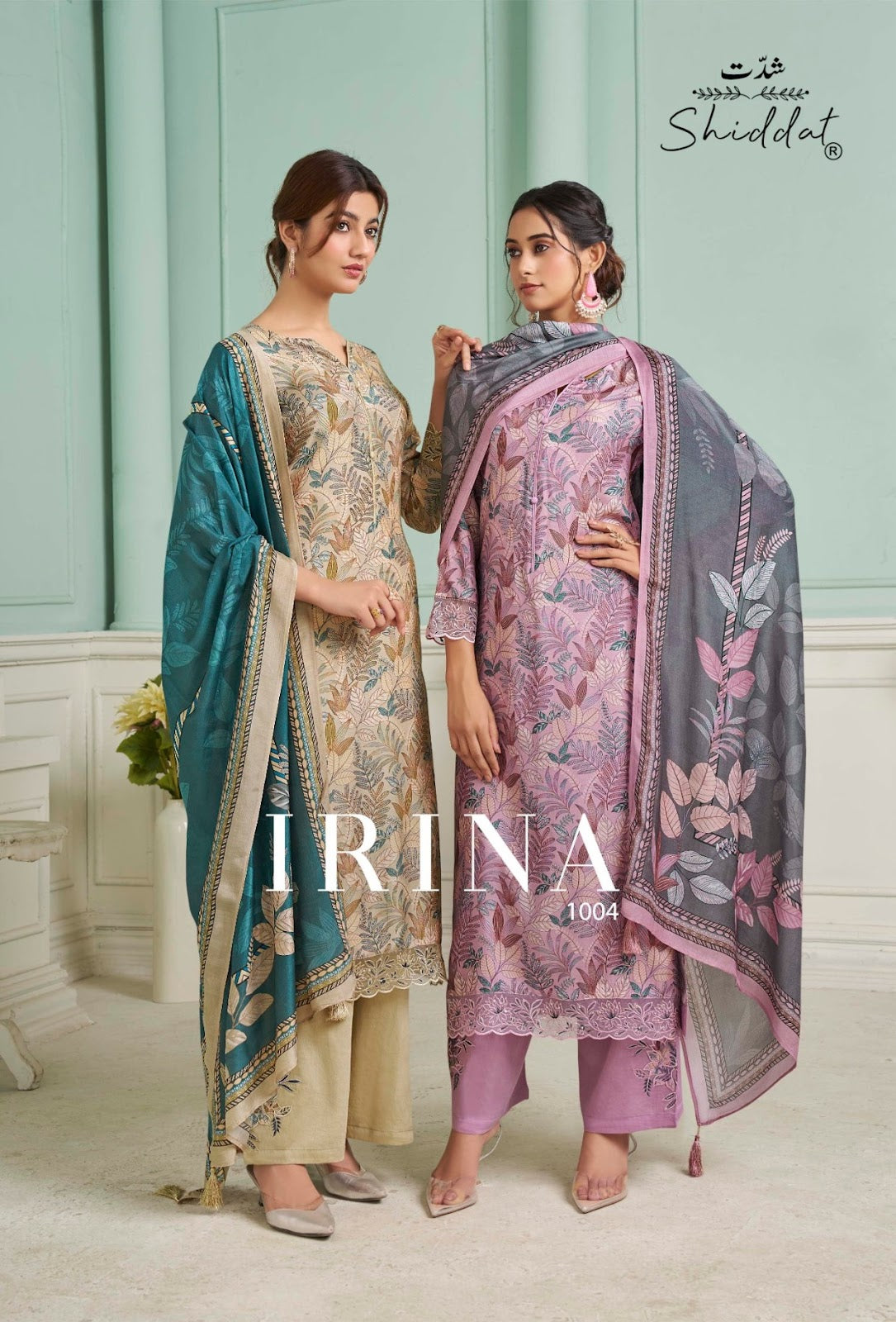 Irina 1004 Shiddat Muslin Pant Style Suits Exporter India