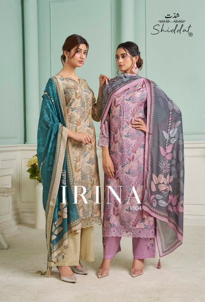 Irina 1004 Shiddat Muslin Pant Style Suits Exporter India