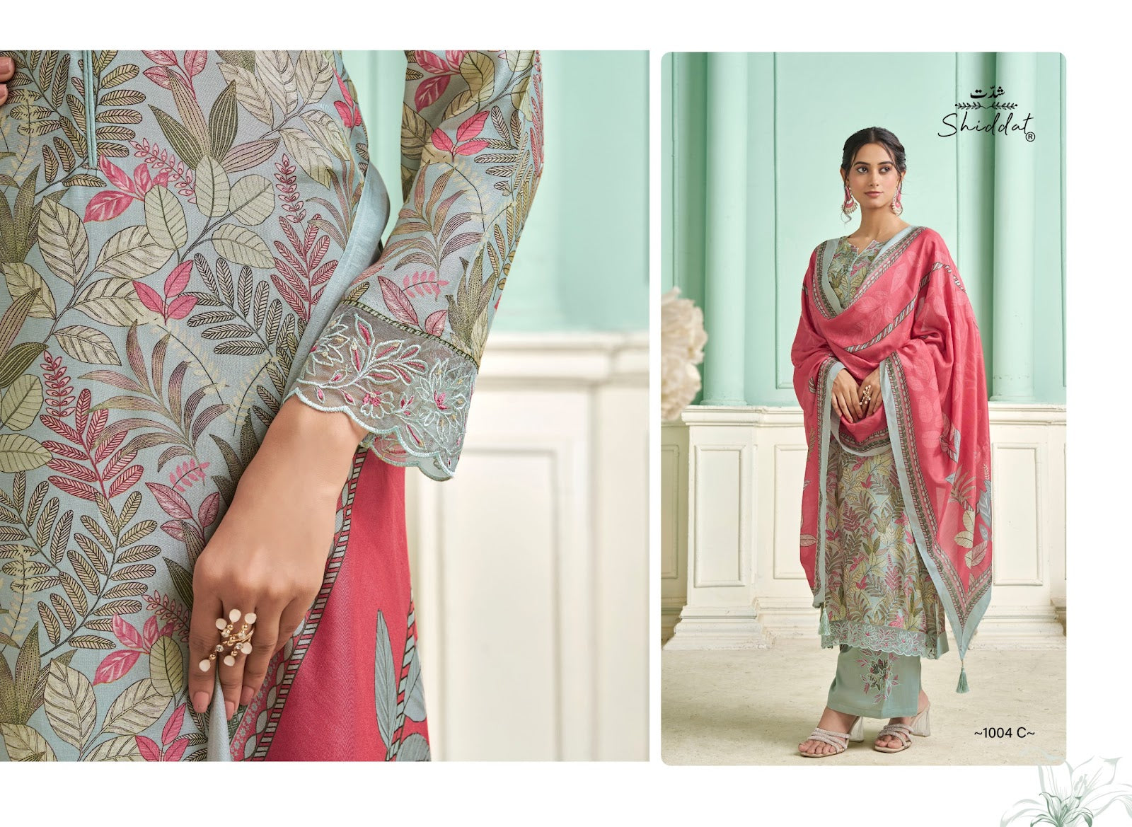 Irina 1004 Shiddat Muslin Pant Style Suits Exporter India