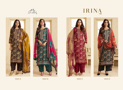 Irina 1005 Shiddat Muslin Pant Style Suits Supplier Gujarat