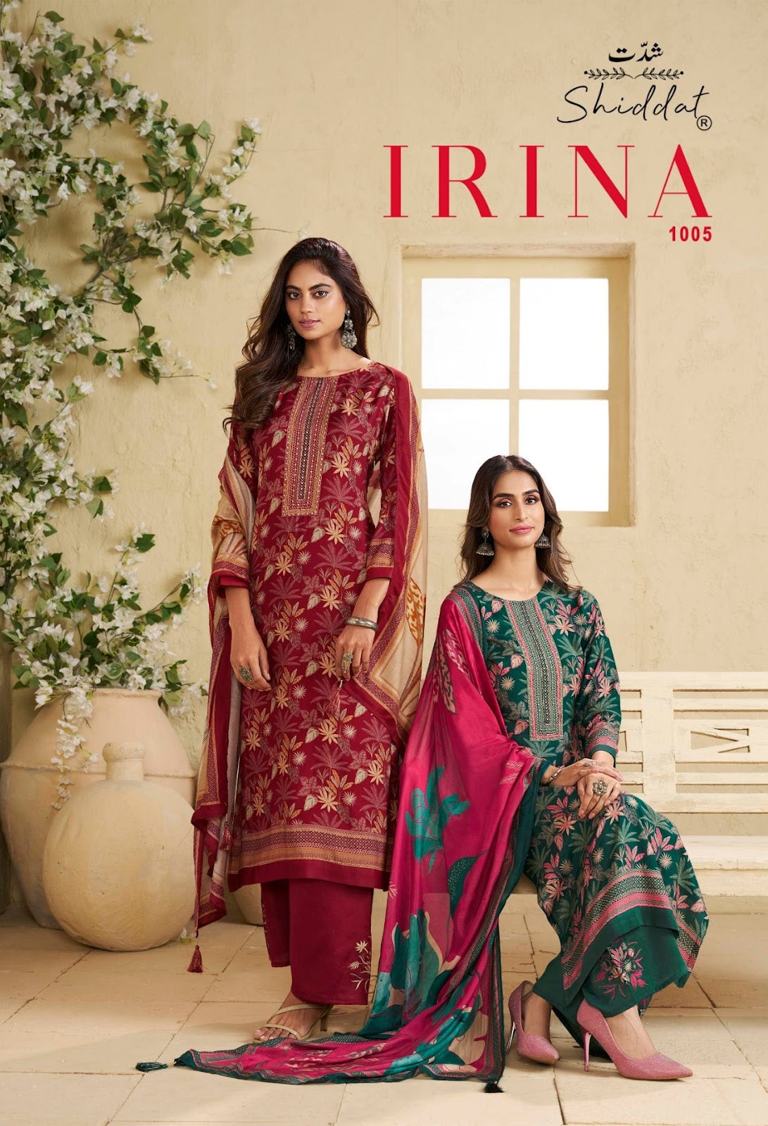Irina 1005 Shiddat Muslin Pant Style Suits Supplier Gujarat