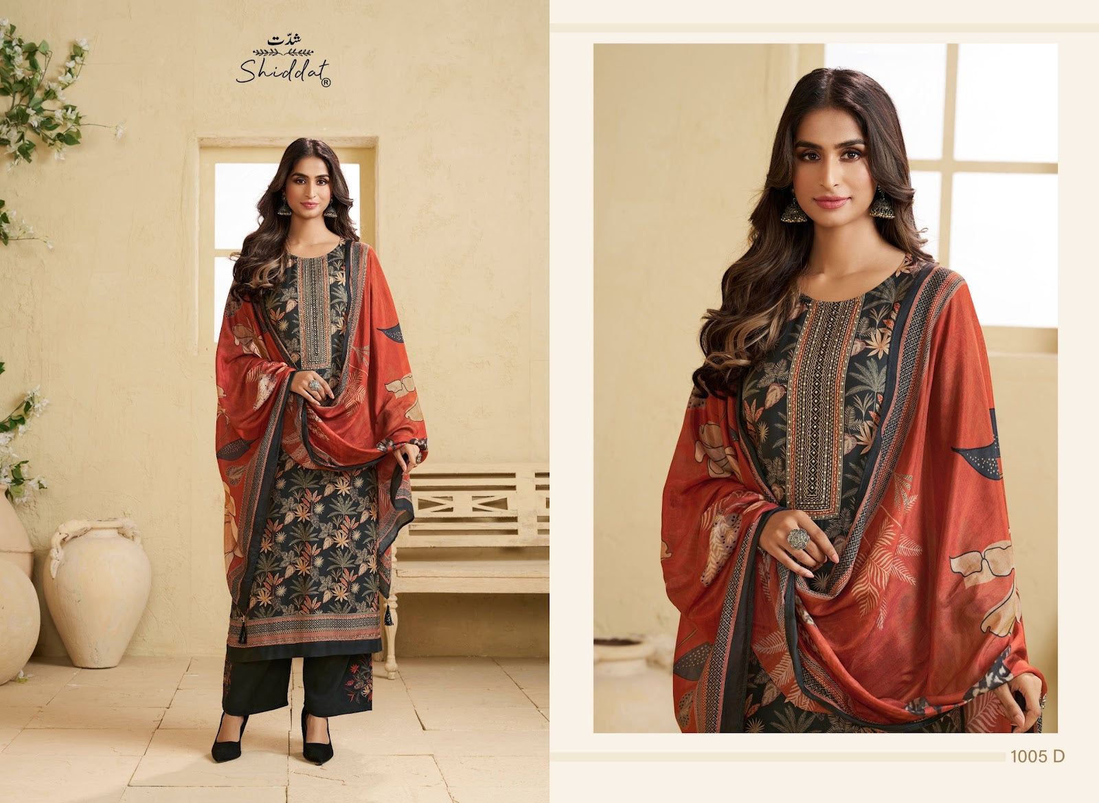 Irina 1005 Shiddat Muslin Pant Style Suits Supplier Gujarat