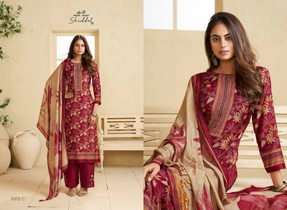 Irina 1005 Shiddat Muslin Pant Style Suits Supplier Gujarat